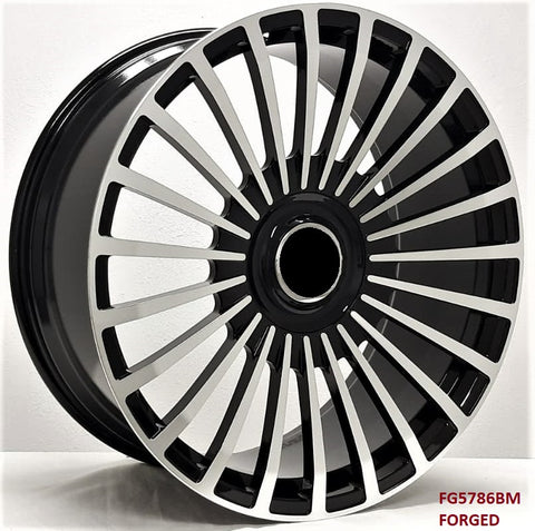 Wheels for CADILLAC ESCALADE. Model F5786BM. FORGED